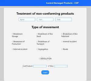 'Control Damaged Products' project in Angular17