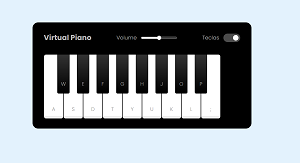 'Piano simulator' project in JavaScript, html and css